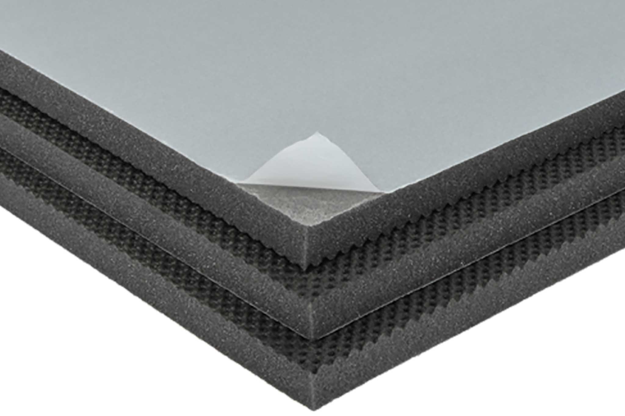 Kugelprägeschaumplatten mit Selbstklebung