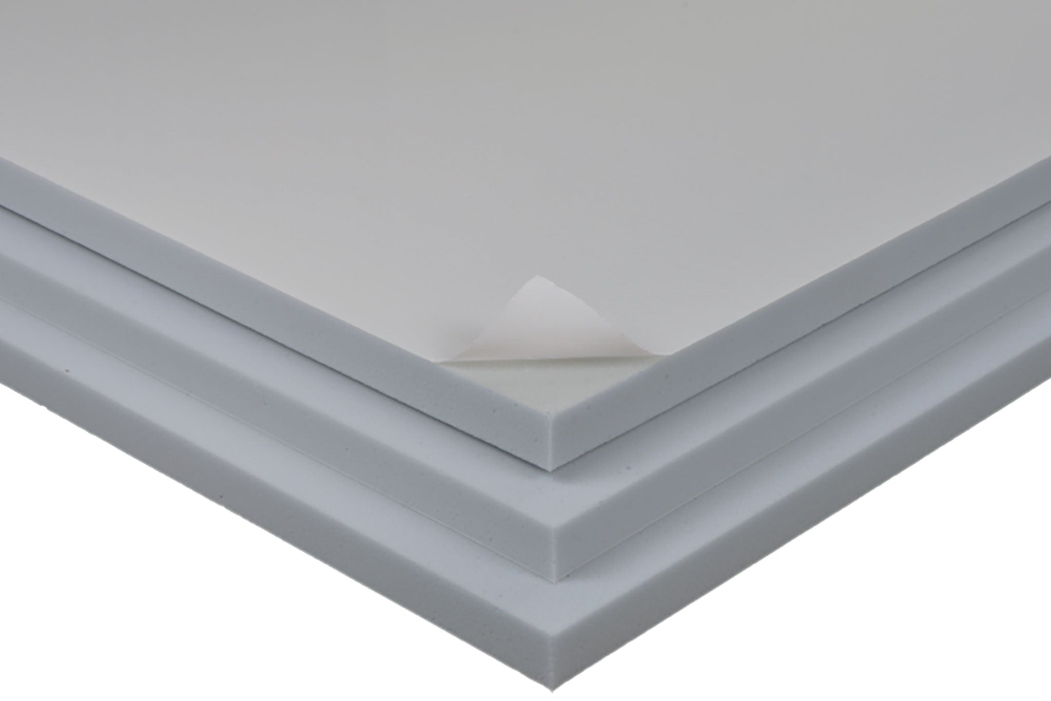 Graue Akustikplatten aus Basotect mit Selbstklebung