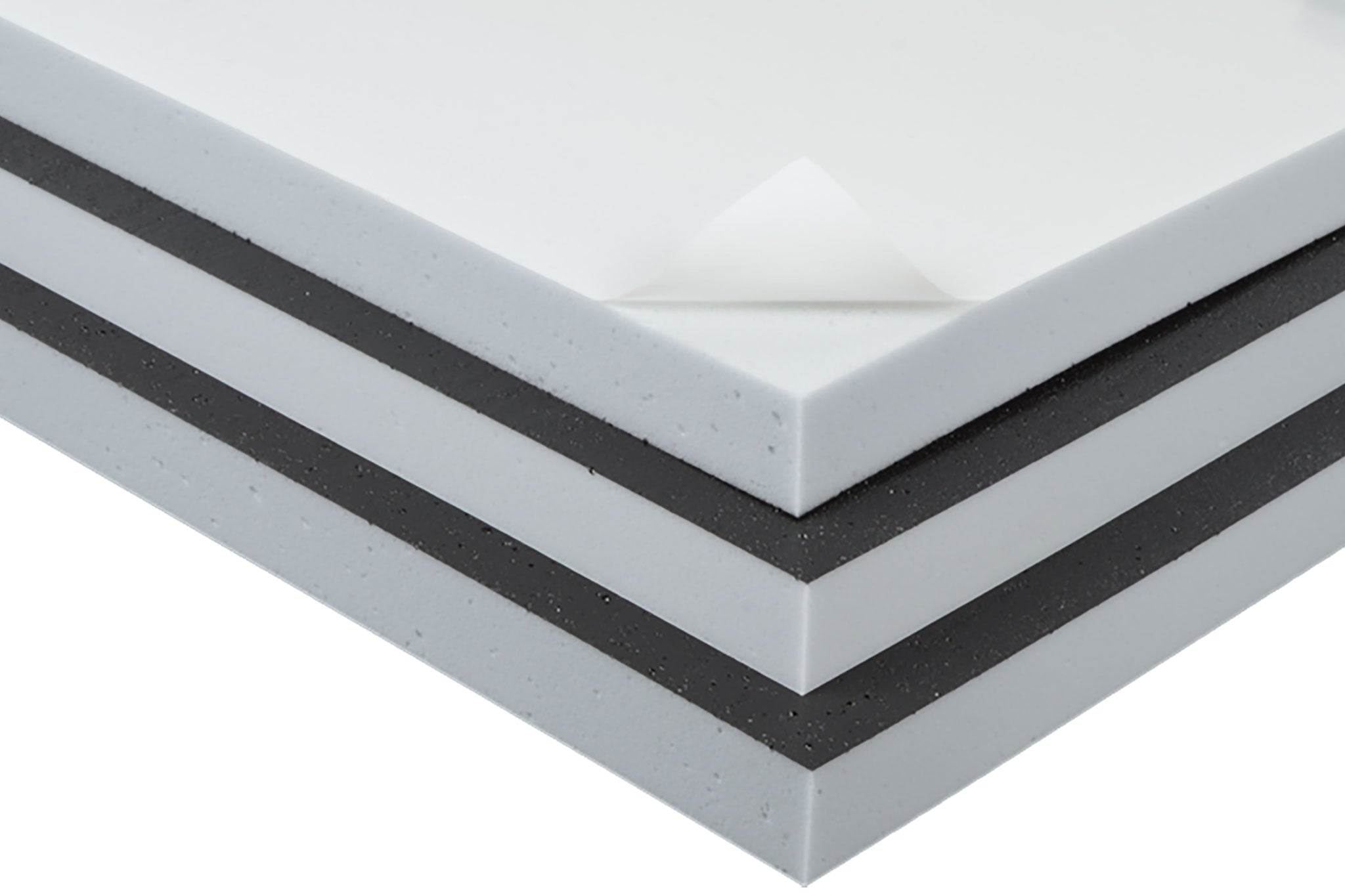 Folienhautschaum-Platten mit Selbstklebung