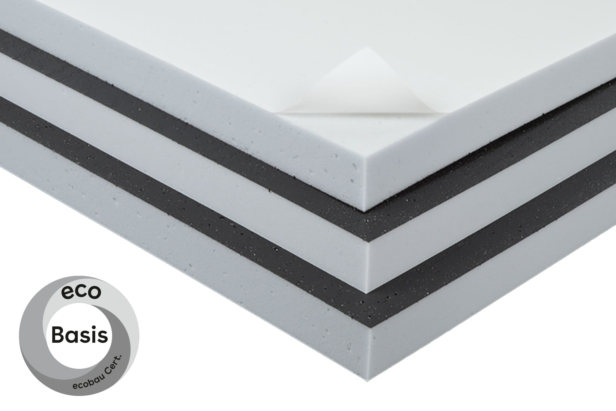 Folienhautschaumplatten mit ecobau Siegel