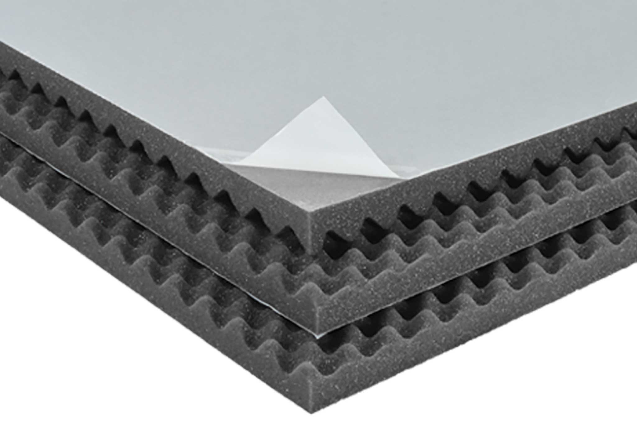 Platten aus Noppenschaumstoff mit Selbstklebung