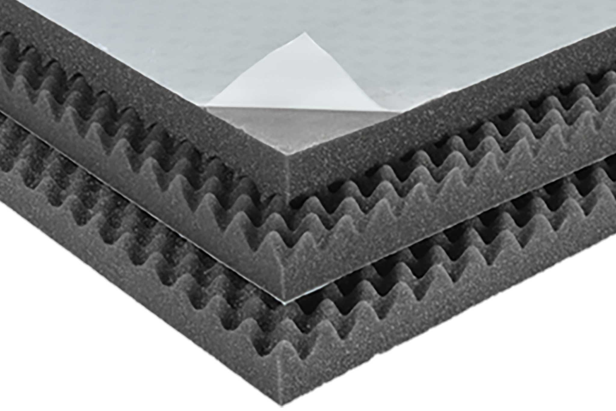 Platten aus Noppenschaumstoff mit Selbstklebung