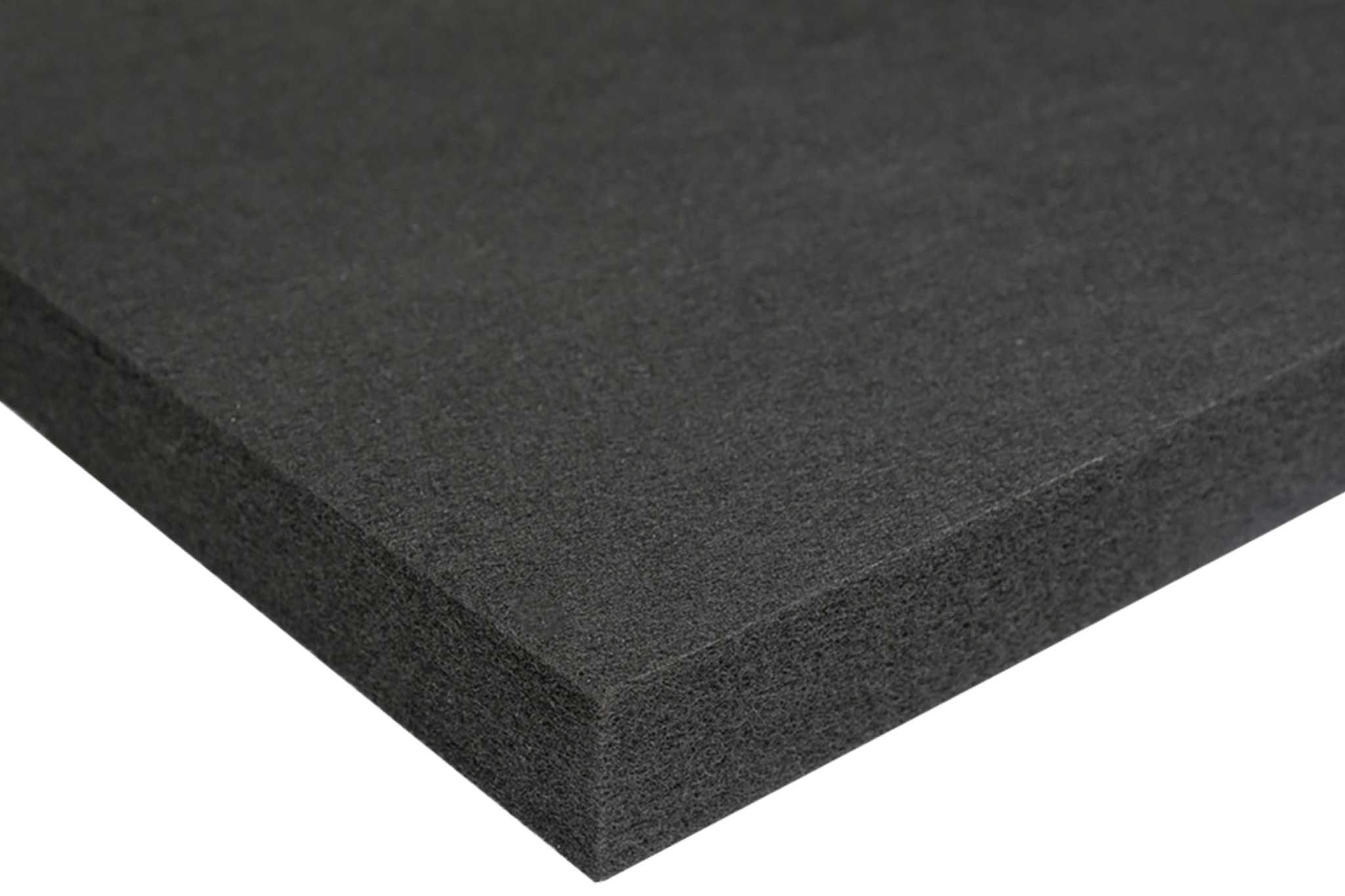 PET-Vlies Platte in Schwarz