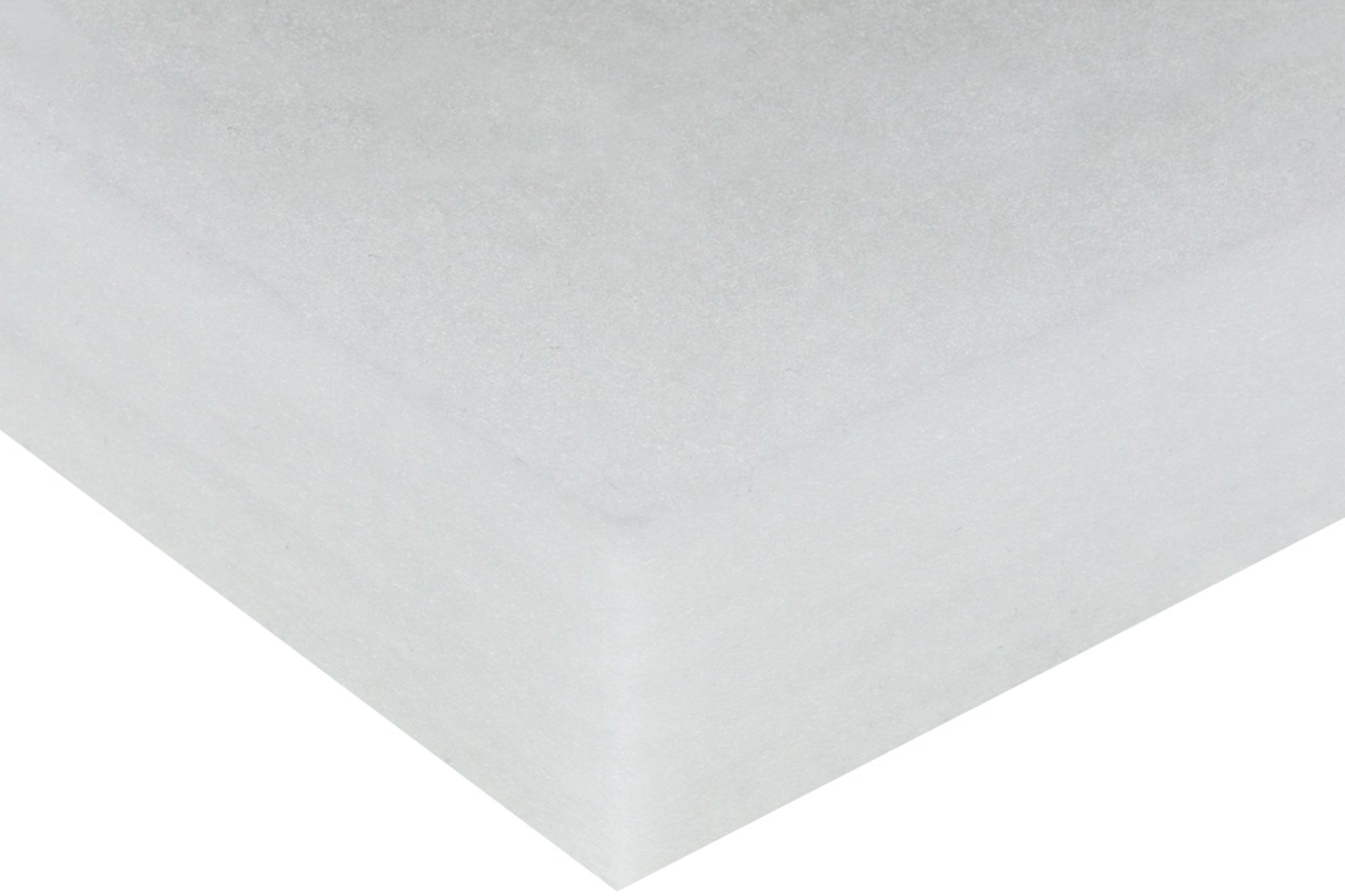 Platte aus PET-Vlies in weiss