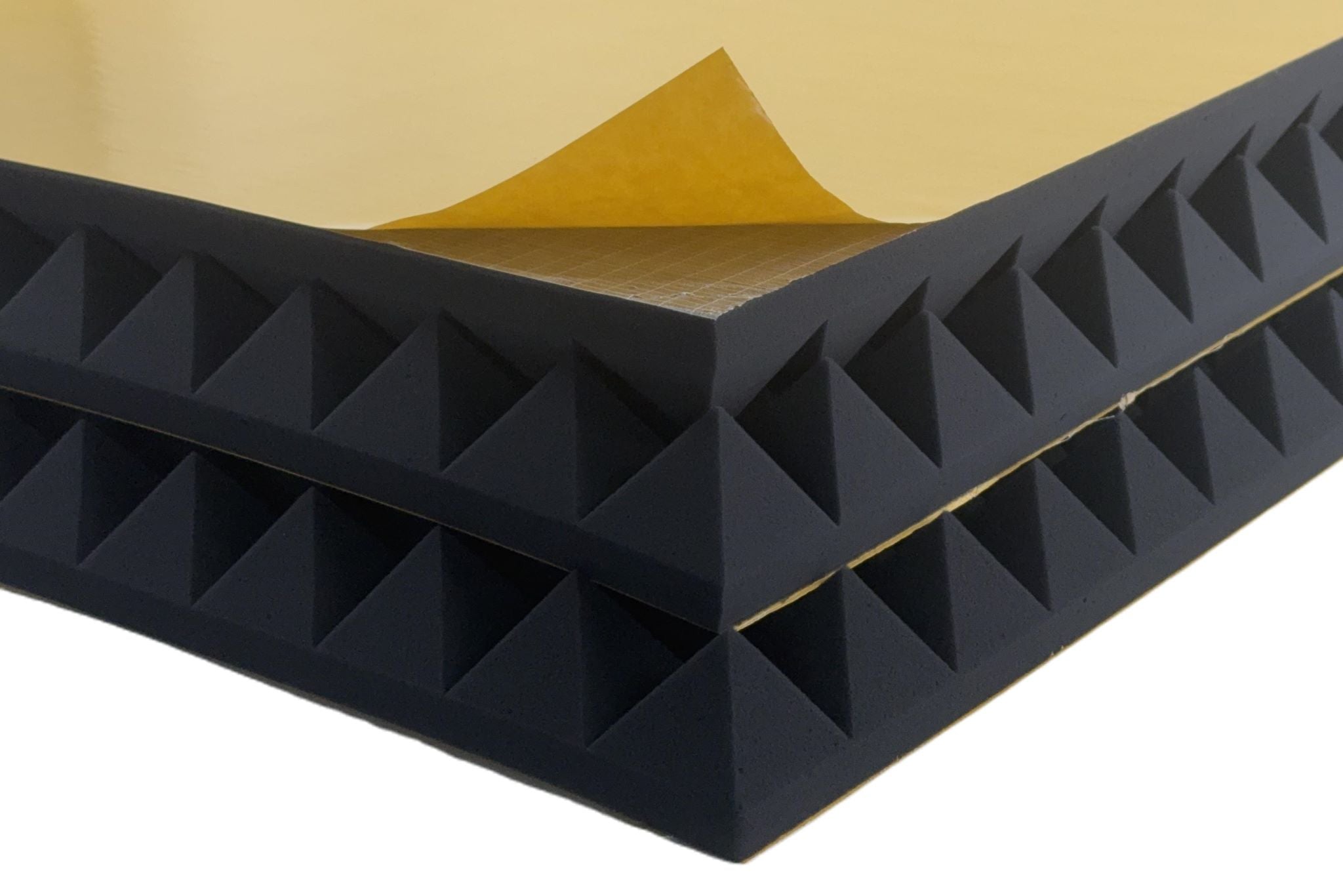 Top-Phon® Basotect® Dark EcoBalanced Pyramidenschaumstoff selbstklebend