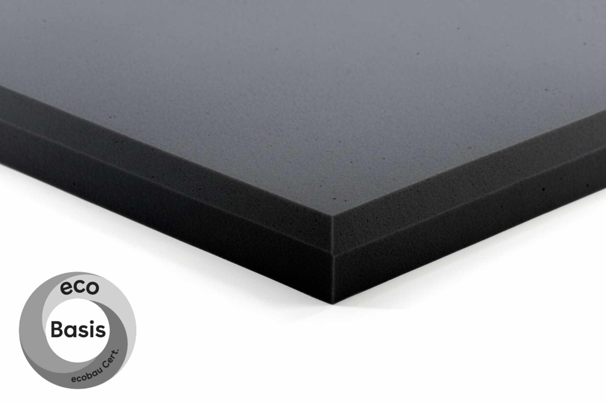 Top-Phon® Basotect® Dark EcoBalanced Akustikplatten gefast